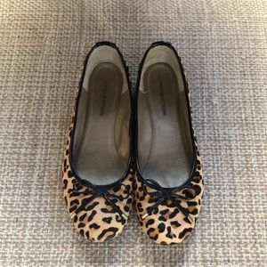 Adrienne Vittadini Leopard Ballet Flats 8M